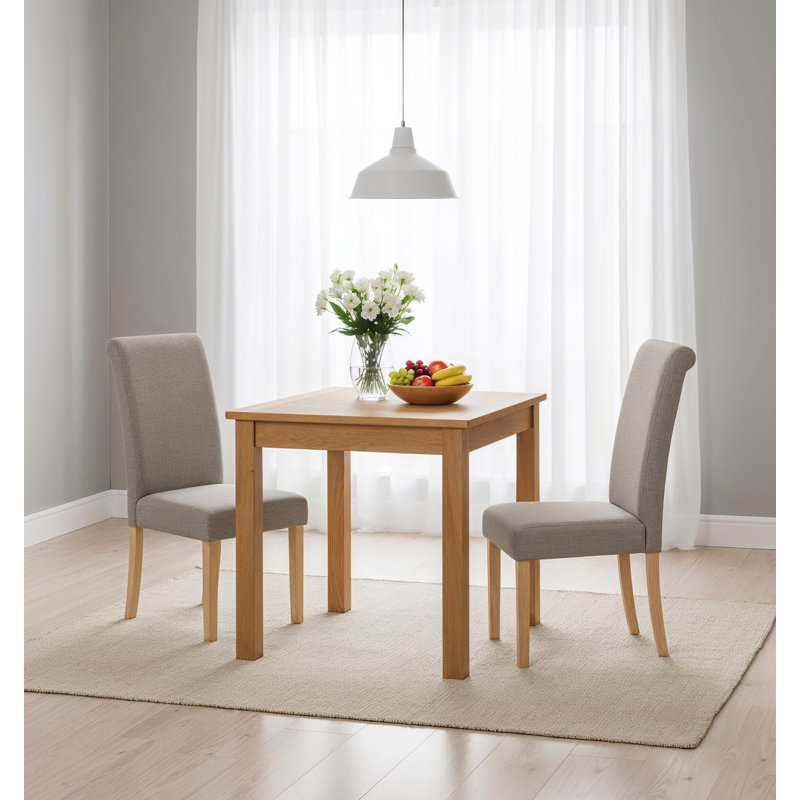 2 -Person Oak Solid Wood Dining Set