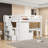 Loft Bed Featuring Integrated Staircase, Bookshelf, Drawers, Workspace Desk, And Wardrobe – All-In-One Solution-151738374-151738376