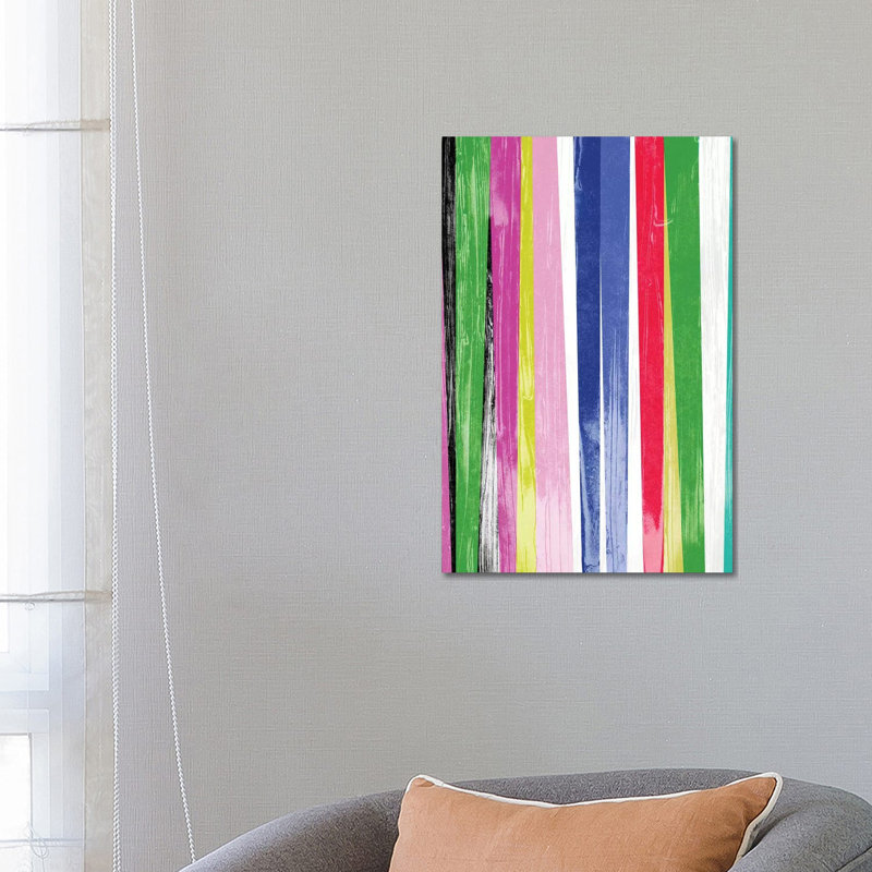 Vertical Bands II by June Erica Vess - Wrapped Canvas Painting, 66.04 cm H x 45.72 cm W x 3.175 cm D