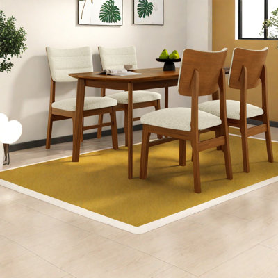 Ensemble de table de salle à manger Modern Farmhouse (doit inclure à la fois la table et la chaise), ensemble de cuisine en bois aggloméré 5 pièces et peu encombrant