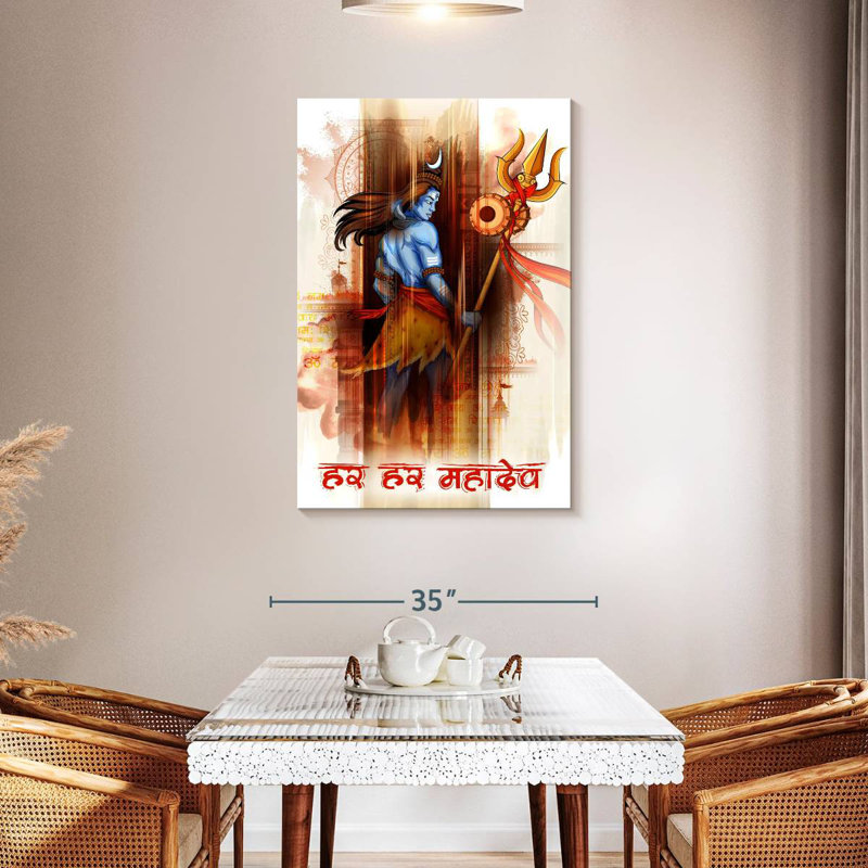 Adella Lord Shiva Abstract, 45" H x 30" W