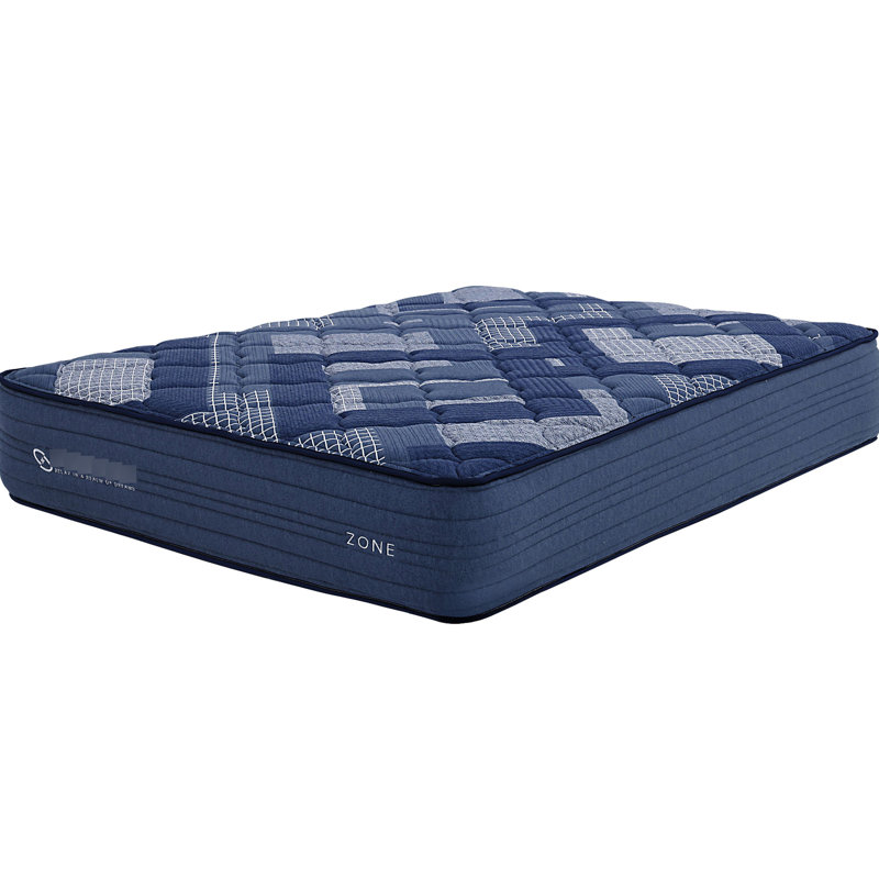 12 - Inch King Mattress, Pocket Unit Featuring Memory Foam, Layers, Soft Fabric Cover, Compressed Rolled, Blue + Multi Mattress Inches Deep, With Fabric, And ,