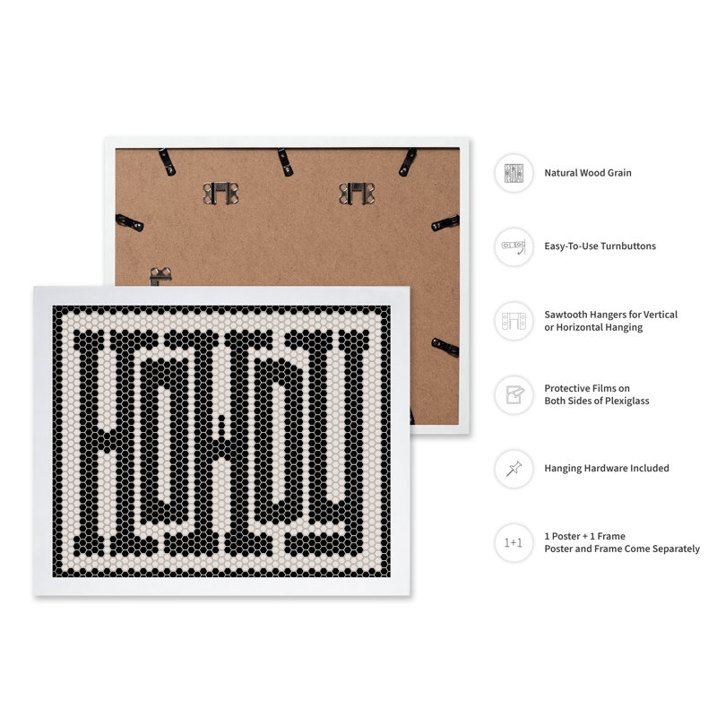 Howdy No3, Poster, 24"H x 32"W, White Framed