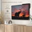 Elephant Silhouette Sunset Canvas Print-102859487