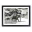 Mother and Baby Elephant Strolling - Picture Frame Photograph Print-56860606-56860607
