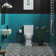 Voltaire Rectangular Ceramic Wall Hung Sink with Right Side Faucet Mount