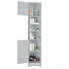 Multi-Functional Corner Cabinet Tall Bathroom Storage Cabinet With Two Doors And Adjustable Shelves, Open Shelf, White(Old Sku:Wf294602aak)-73453393