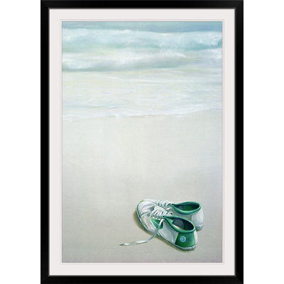 Marti Gym Shoes on Beach 'par Lincoln Seligman, reproduction d'art