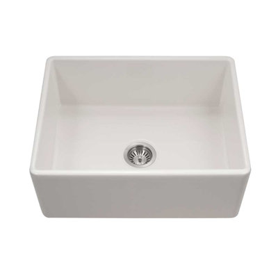 Évier de cuisine à tablier frontal en argile réfractaire 26 pouces Houzer Platus - PTS-2600 BQ