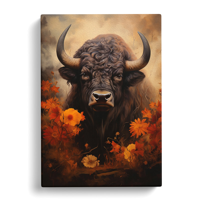 Buffalo Romanticism - Wrapped Canvas, 50cm H x 35cm W x 3cm D