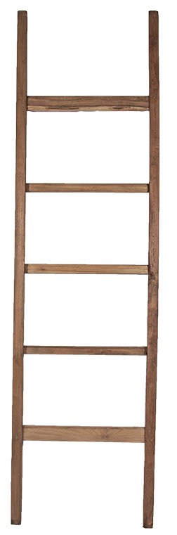 Teak Straight 6 ft Blanket Ladder