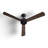 52" DC Ceiling Fan with Remote Control, Modern Black Ceiling Fan with Reversible Blades-92349294