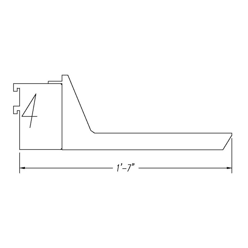 FixtureDisplays Wall Mounted Shelf