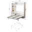 Lit escamotable vertical peu encombrant avec tablettes et tiroirs pour différentes pièces