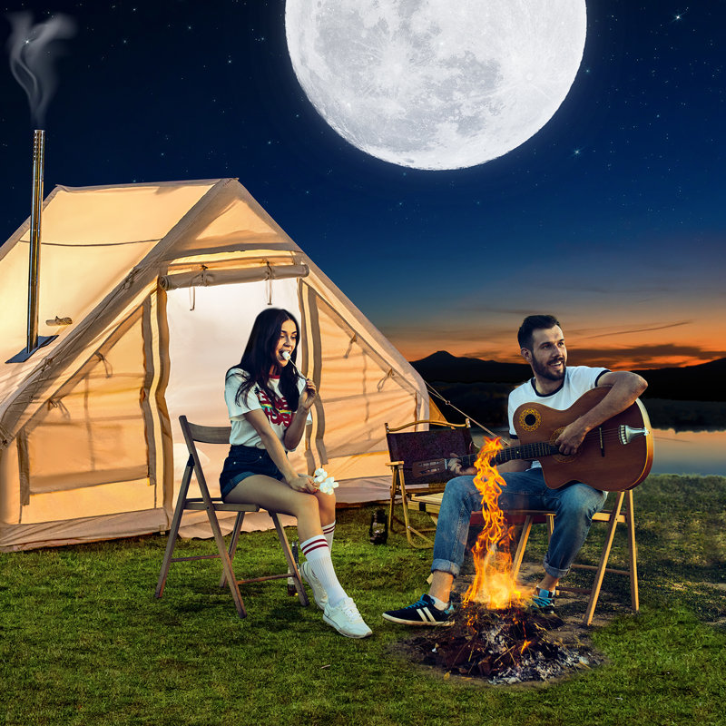 Tente de camping gonflable avec pompe