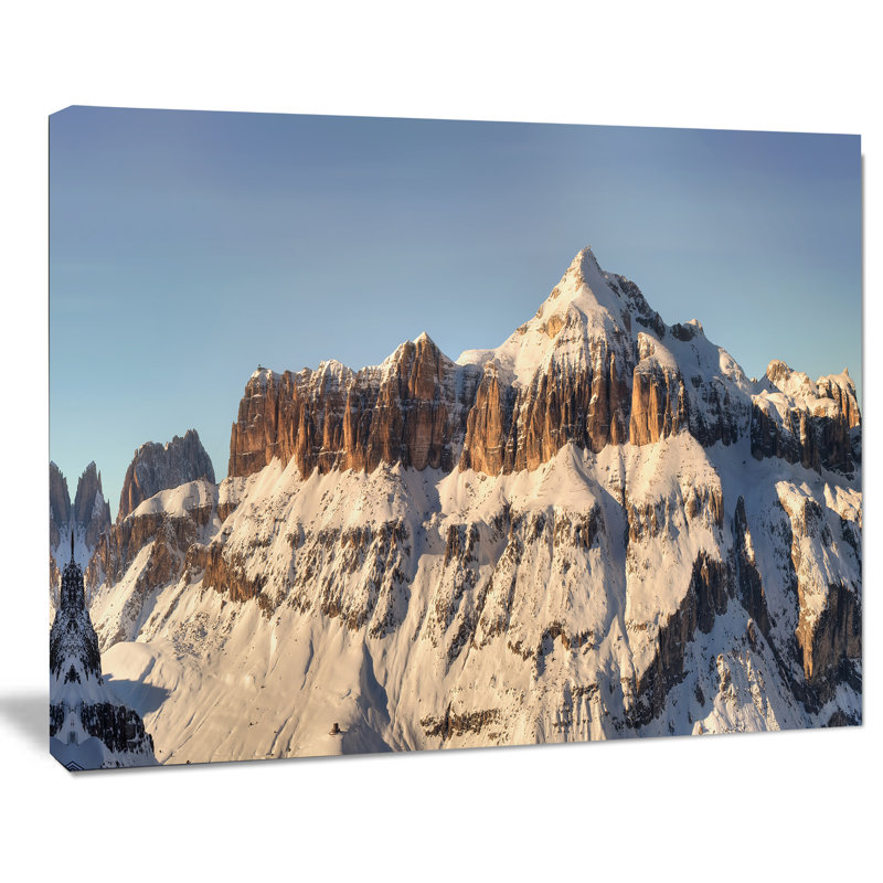 Ciel couvert sur les Alpes italiennes - reproduction de photo sur toile tendue, H 20 po x l 20 po x P 1 po
