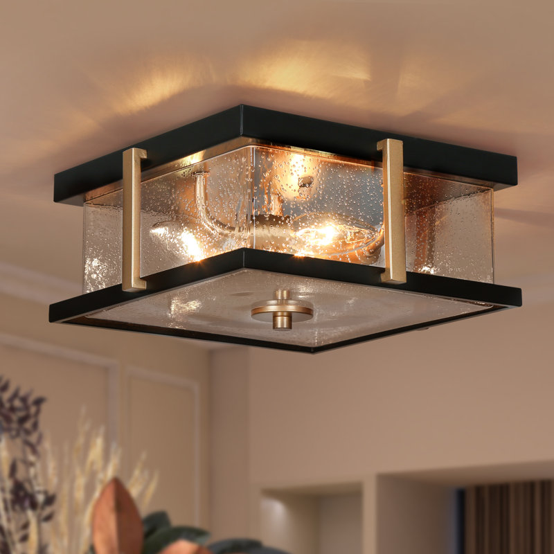 Deanna 3 - Light 12'' Square / Rectangle Flush Mount