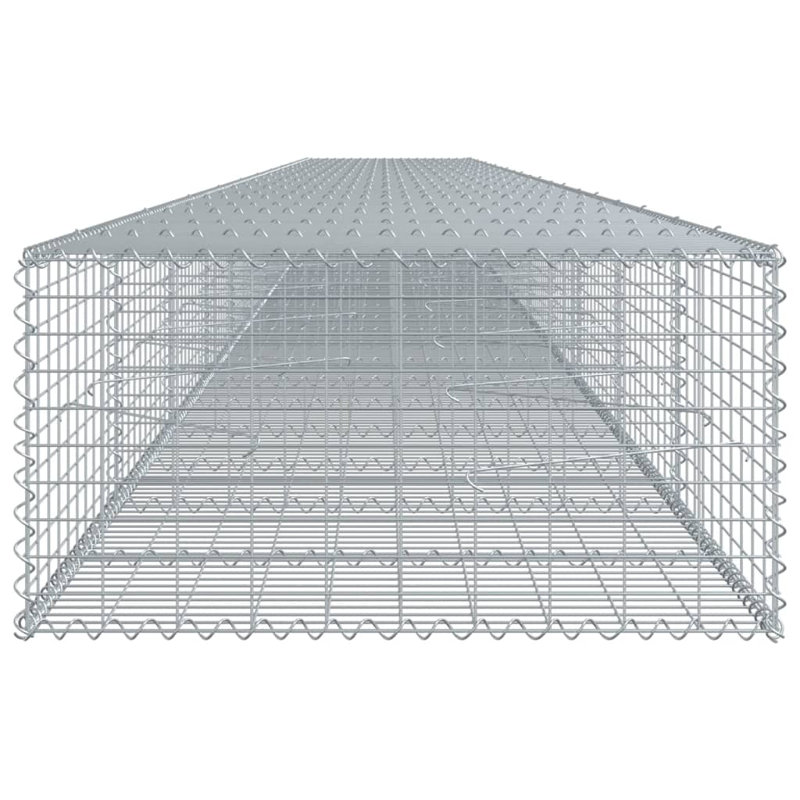 Galvanized Iron Gabion Basket with Cover, 36ft x 2ft x 3ft