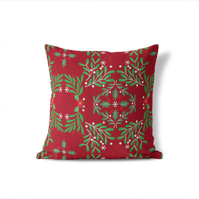 Winter Mistletoe Seasonal Indoor Throw Pillow