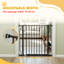 Dog Gate Wide Stair Gate with Door Pressure Fit 75-85W cm-122862559