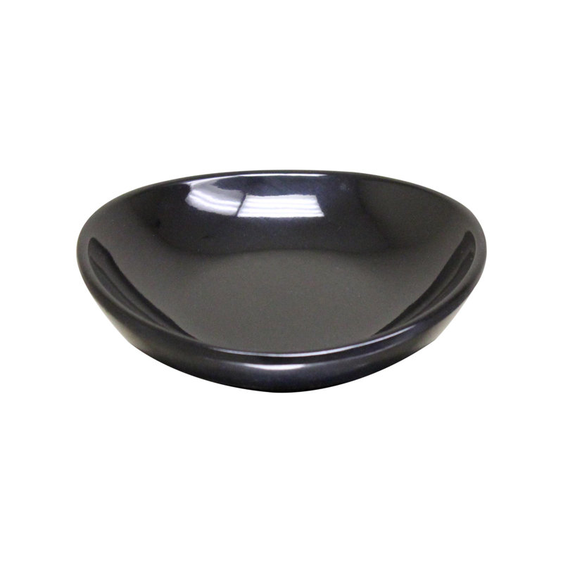 Soucoupe ronde 3,5 po en mélamine Lowrys, Noir
