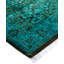 Overdyed Hand-Knotted Wool Modern-Contemporary Green Runner 2' 6" x 18' 10"