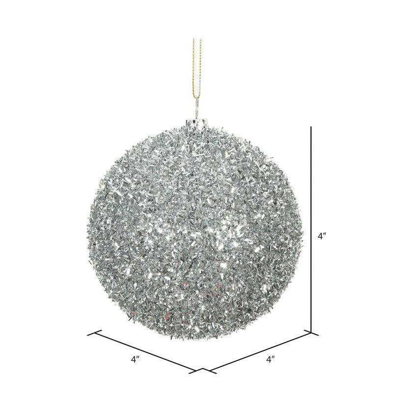 Ornement boule Tinsel, Argent
