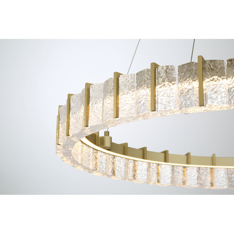 Sevryn 1 - Light Metal LED Chandelier, 77.6" H x 36" W x 36" D