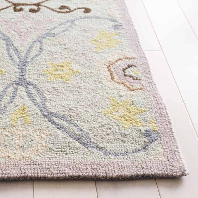 Stockertown Hand Hooked Wool Pile Geometric Rug