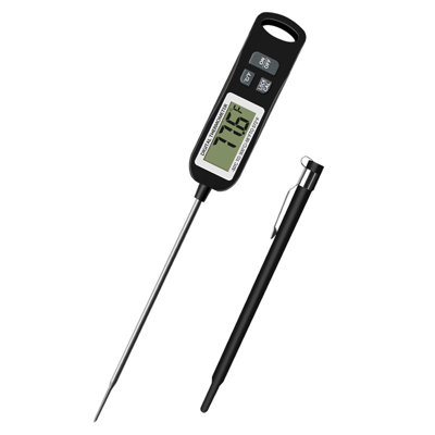 Digital Instant Read Meat Thermometer with Magnet, LCD Display, -50~300℃ High Precision Probe Thermometer for Cooking, Baking, Grilling, Kitchen Food Temperature Measuring
