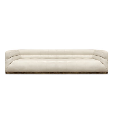 Monet 100'' Leather Sofa