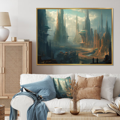 Futuristic City I, reproduction d'art sur toile