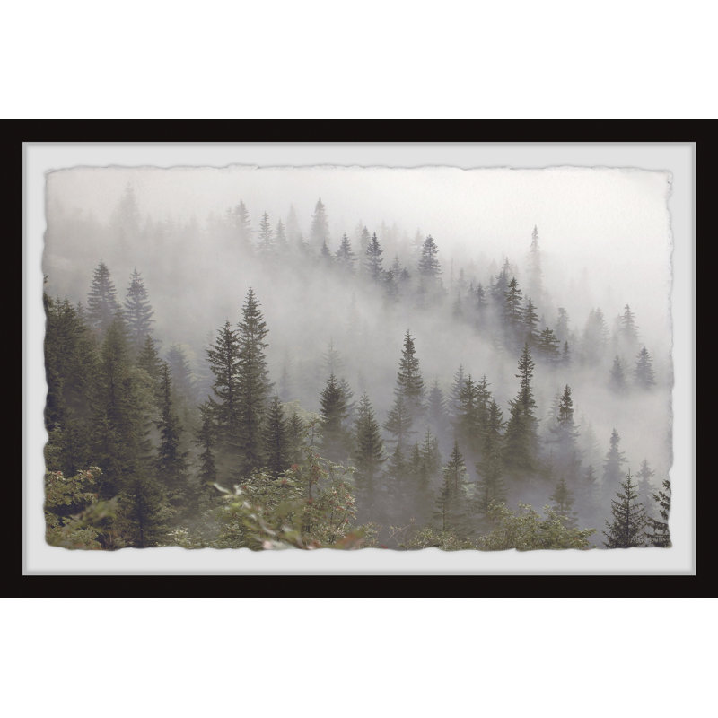 Misty Mountain - Single Picture Frame Print, 20cm H x 30cm W x 3.81cm D