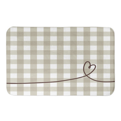 Vidrine Memory Foam Non-Slip Bath Rug