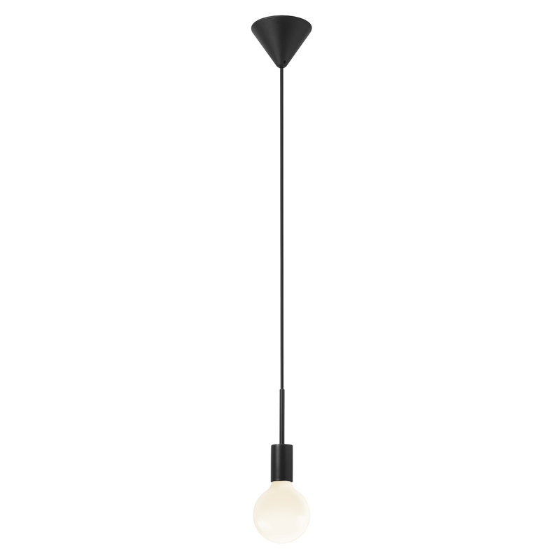 Montone 1 - Light Bulb Pendant, Black