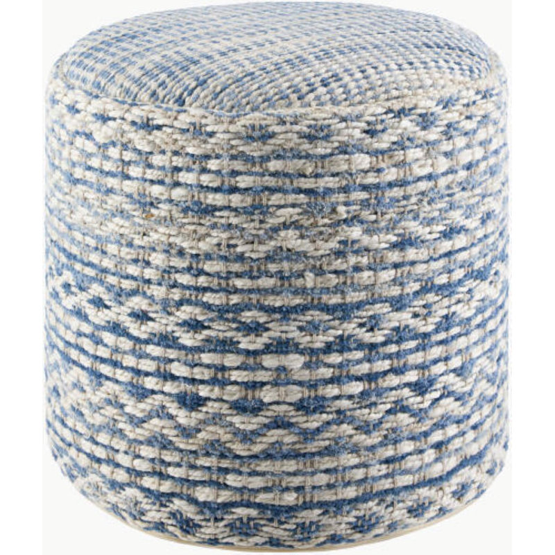 Repose-pieds Nannie, Bleu/blanc/beige