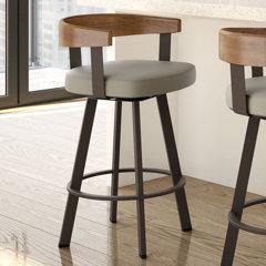 Simple Bar Stool With Back Support - Best of Exports
