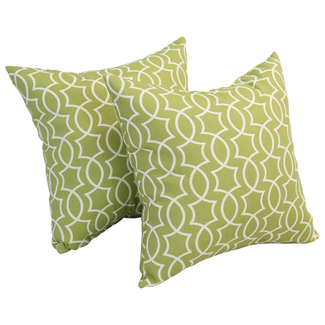 Outdoor Cushion Collection Indoor/Outdoor Geometric Throw Pillow (Set of 2) Blazing Needles