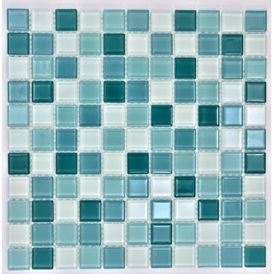 1" x 1" Glass Grid Mosaic Wall & Floor Tile
