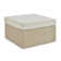 Pangkal Pinang 26"W All-Weather Wicker Outdoor Square Ottoman With Cushions