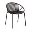 Chaises de salle à manger de patio empilables avec design respirant de style moderne et simple (ensemble de 2), pieds en métal + dossier en plastique-614861264