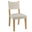 Ensemble de 2 chaises de salle à manger, chaise d'appoint traditionnelle avec chaise de cuisine rembourrée et sans accoudoirs avec pieds en bois-1447496305