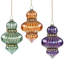 Jeweled Drop Ornament - 5 Inches Set Of 6