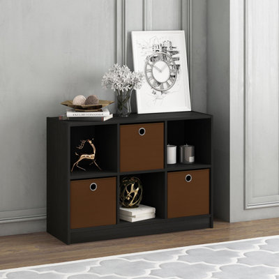 23.7" H x 31.6" W Cube Bookcase with Bins by Symple Stuff