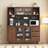 Black&Walnut Solid Wood Sideboard