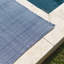 Herringbone Indigo/White Handwoven Indoor/Outdoor Rug-41080169