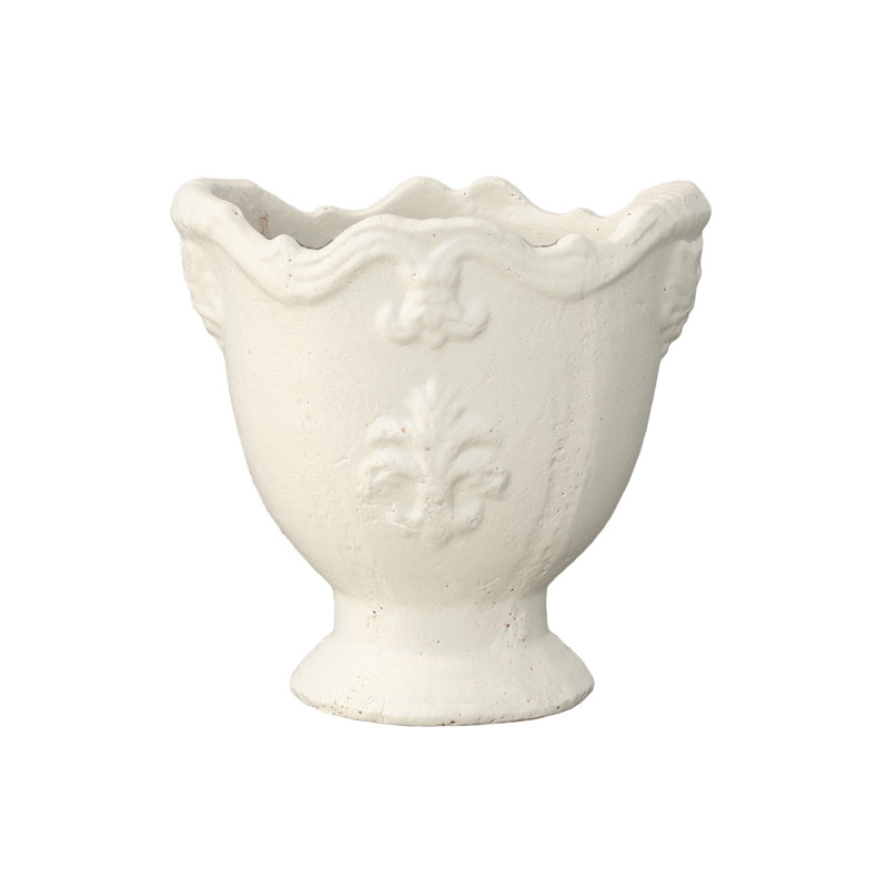 Terre cuite blanc lustré
