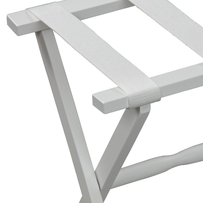  Porte-bagages pliant en bois, Blanc