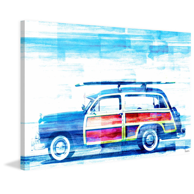 «Surf Day» par Parvez Taj - reproduction sur toile, 40 po x 60 po