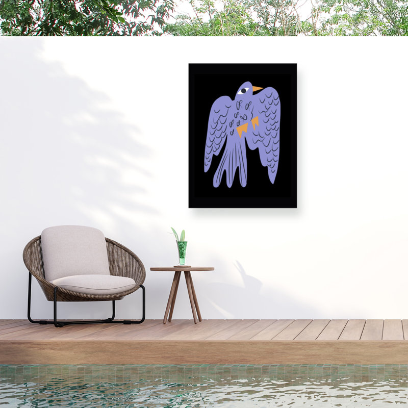 Little Dean  Blue Bird Outdoor  Canvas, H 14 po x l 19 po